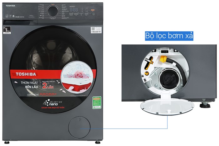 Máy Giặt Toshiba Inverter 9.5 Kg TW-T21BU105UWV(MG)